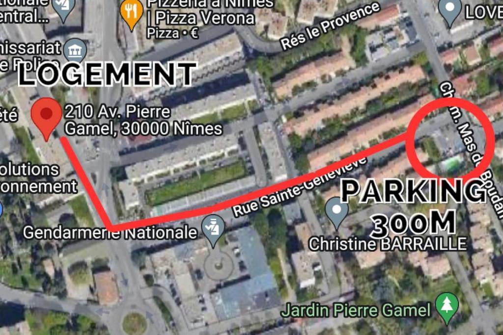 Splendide Studio Moderne - Proche Centre - Laverie Nimes Luaran gambar